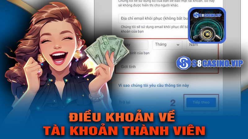 Điều khoản về tài khoản thành viên